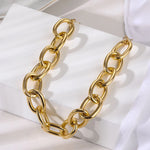 Gargantilha Punk Linda Top: Elegância Geométrica