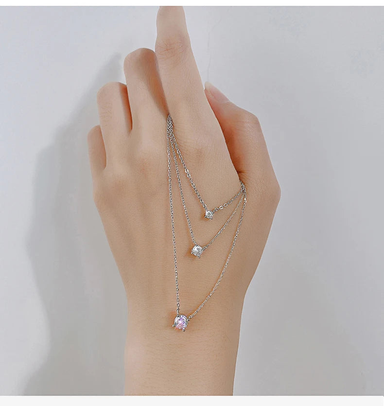 La monada 38 + 4.8cm colar de prata para mulheres prata fina 925 jóias moda pescoço minimalista pingentes 925 correntes de prata mulher