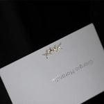 Brincos Estrela de Prata 925 com Cristais Incrustados