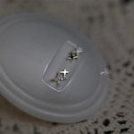 Brincos Estrela de Prata 925 com Cristais Incrustados