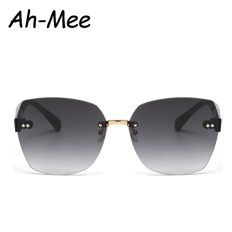 Óculos de Sol Linda Top Quadrado Oversized Sem Moldura