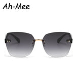 Óculos de Sol Linda Top Quadrado Oversized Sem Moldura