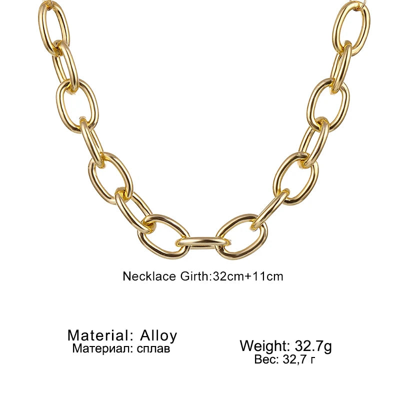 Gargantilha Punk Linda Top: Elegância Geométrica