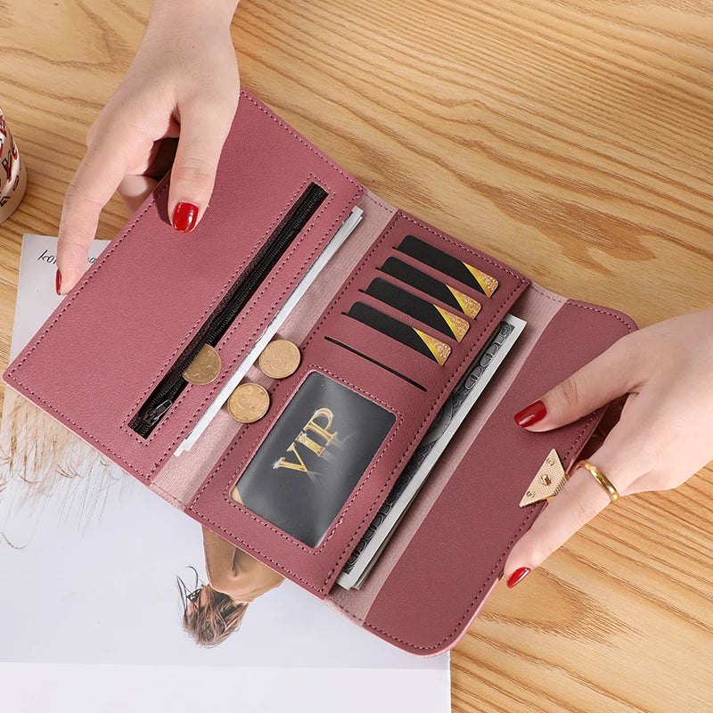 Carteira Elegante de Couro Macio Linda Top