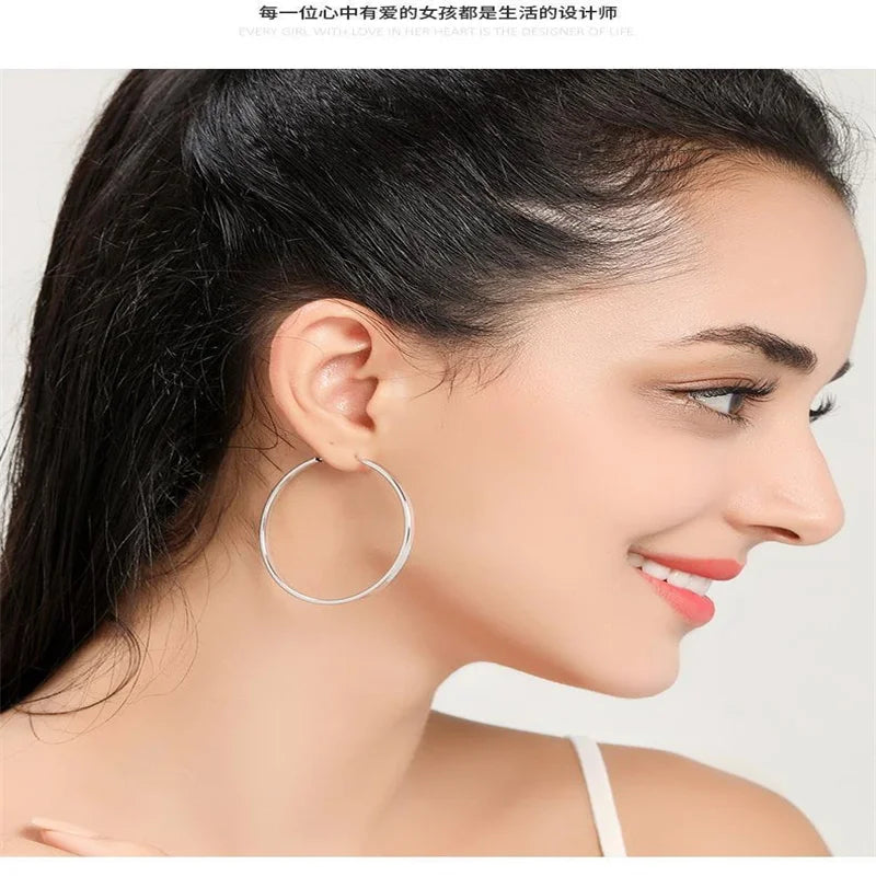 Brincos de Argola 18K Banhados a Ouro Linda Top