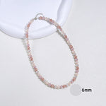 925 prata esterlina 6mm colar de pérolas para mulheres jóias no pescoço pérola grânulo gargantilha itens baratos com presente de festa