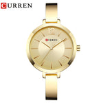 Relógio Feminino Elegance em Aço Inoxidável Dourado