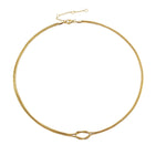 Colar Minimalista Linda Top Banhado a Ouro 14k