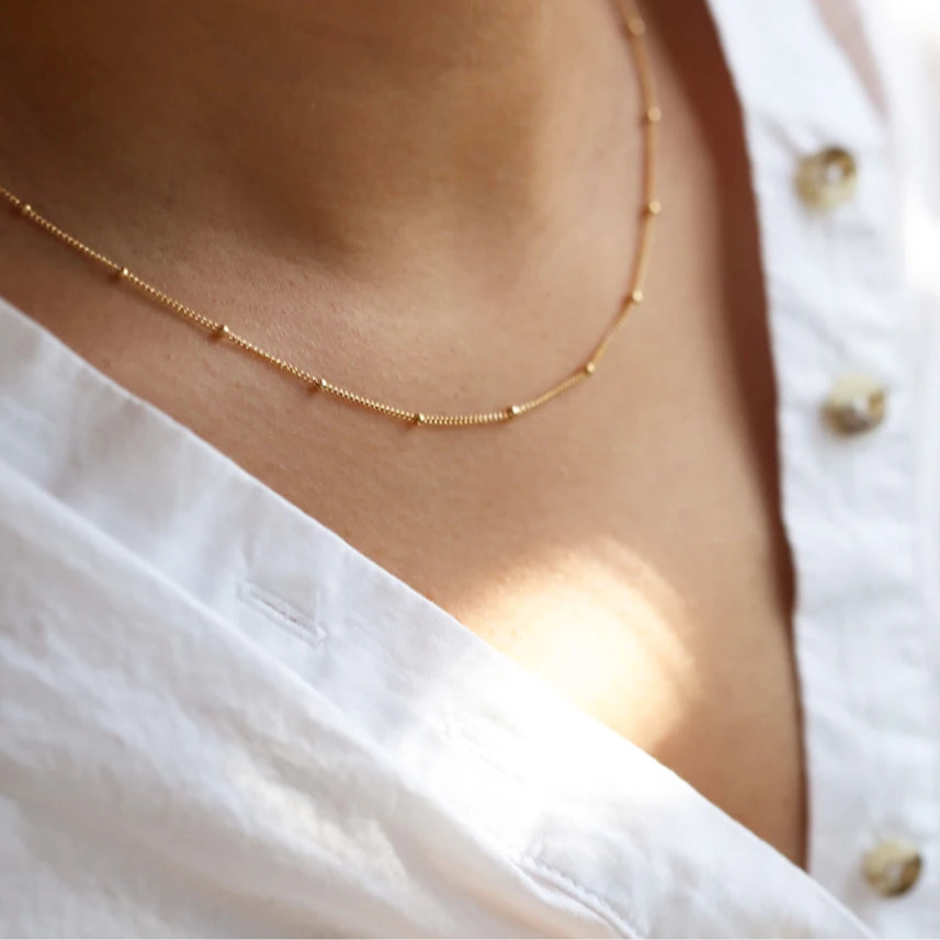 Colar Gargantilha de Aço Inoxidável Linda Top