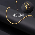 Colar Clássico de Aço Inoxidável Dourado Linda Top