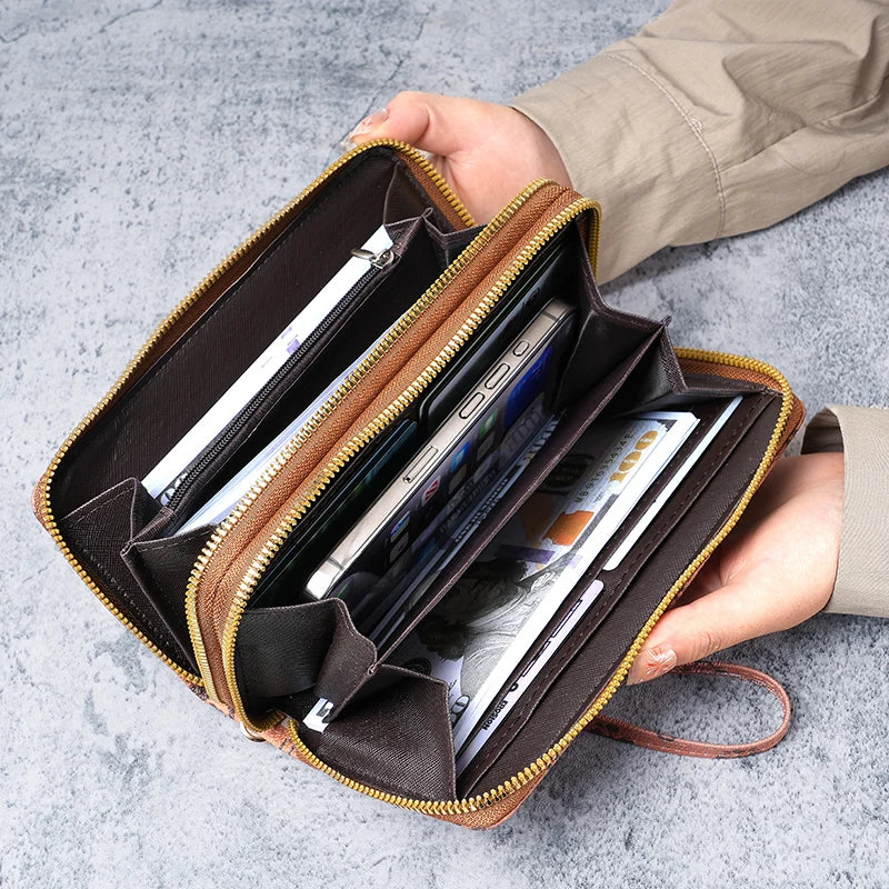 Carteira Feminina Linda Top com Zíper Duplo