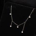 Colar Choker Estrela em Prata 925 com Zircão