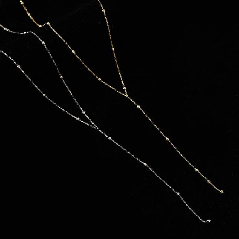 Luxo 925 prata esterlina redonda grânulo gargantilha colar para mulheres vintage corrente de metal charme colar jóias presentes festa