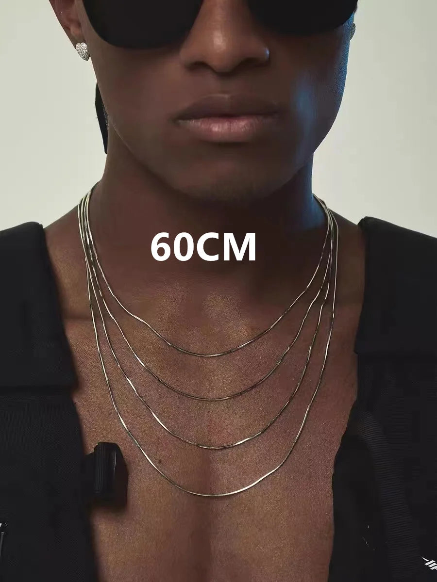 Colar Clássico de Aço Inoxidável Dourado Linda Top