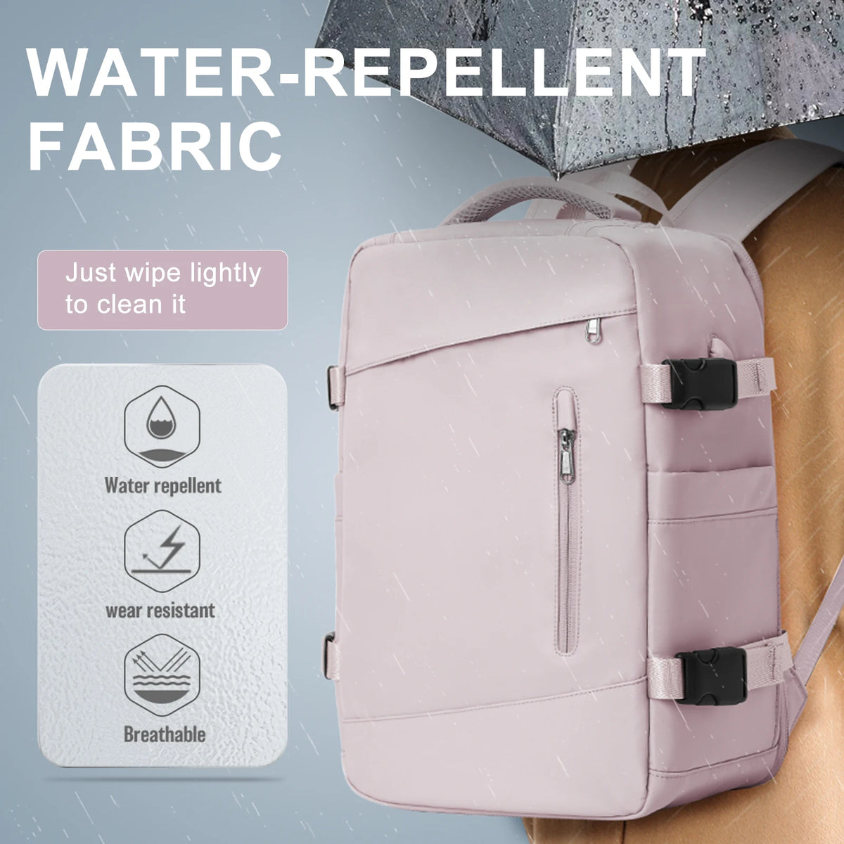 Mochila Feminina luxo para Viagem Aprovada como Bagagem de Mão