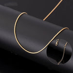 Colar Clássico de Aço Inoxidável Dourado Linda Top