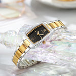 Relógio Feminino Luxo Impermeável em Aço Inoxidável