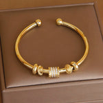 Pulseira Elegante de Zircônia com Nó de Luxo