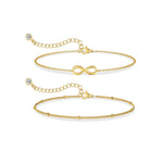 Mini pulseira clássica de 2 camadas, corrente fina, nova moda 2024, aço inoxidável, cor dourada, joias da moda, presente de festa, atacado