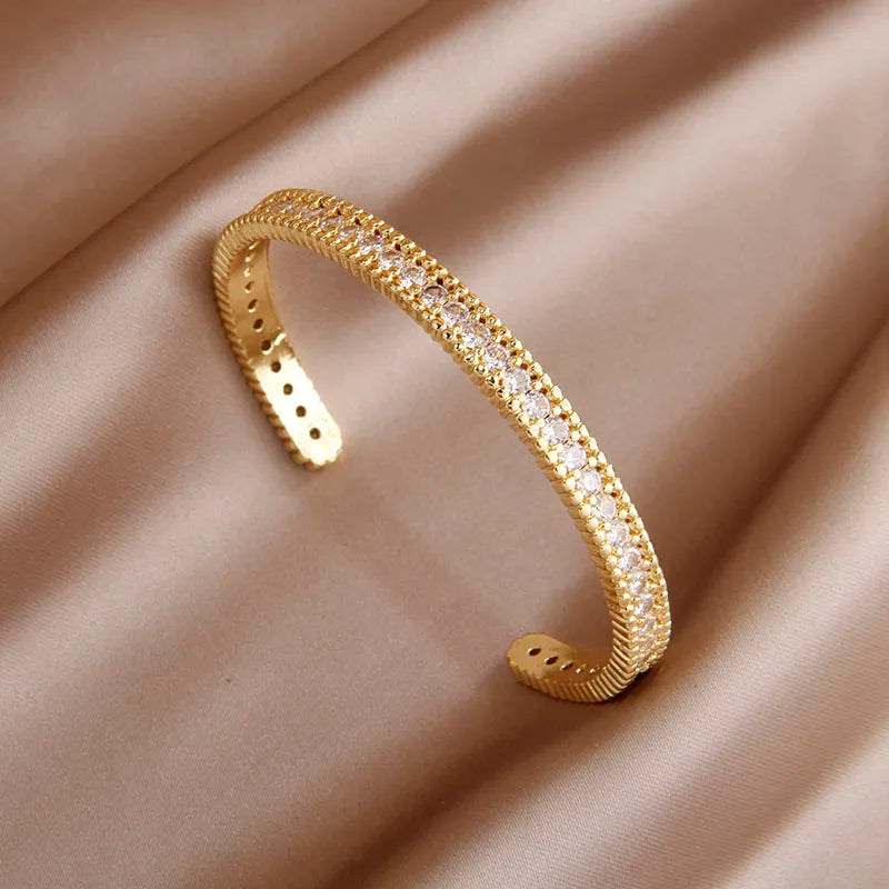 Zircônia Cruz Pulseiras Charme para Mulheres, Pulseira De Nó Elegante, Joalheria Clássica, Marca De Luxo, Moda