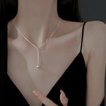 925 prata esterlina colar estilo simples redondo grânulo pingente gargantilha presente de festa de aniversário para senhoras jóias finas