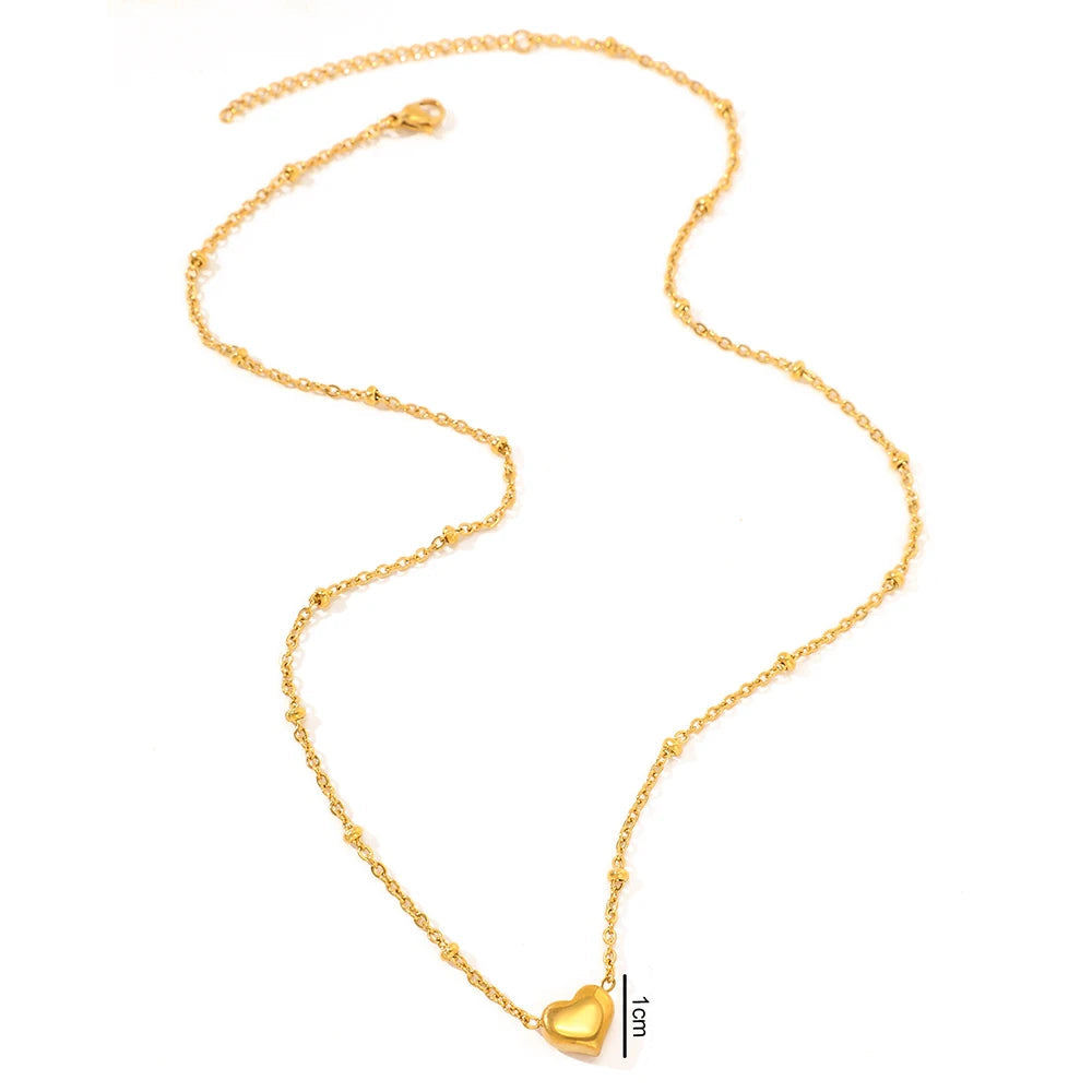 Colar Elegance Coração em Aço Inoxidável