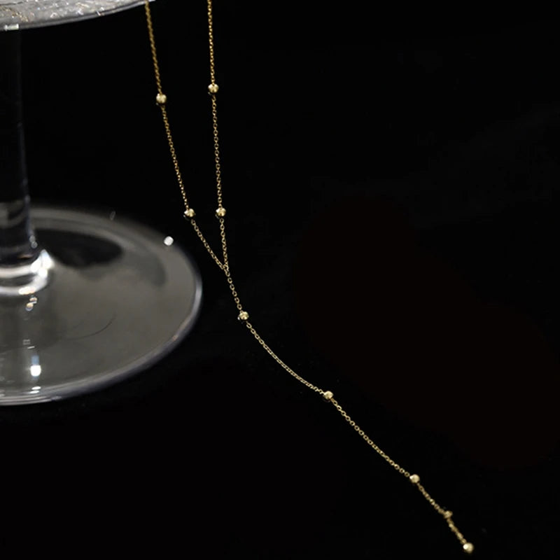 Luxo 925 prata esterlina redonda grânulo gargantilha colar para mulheres vintage corrente de metal charme colar jóias presentes festa