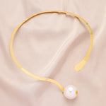 Colar Elegante Linda Top com Pérola Majestosa