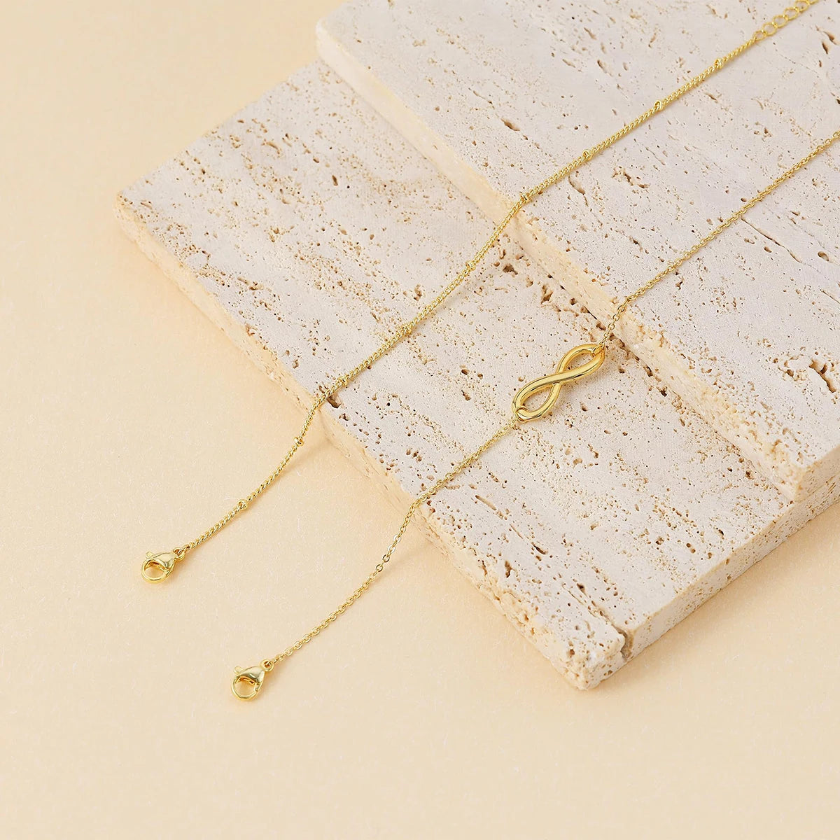 Mini pulseira clássica de 2 camadas, corrente fina, nova moda 2024, aço inoxidável, cor dourada, joias da moda, presente de festa, atacado