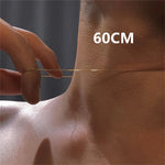 Colar Clássico de Aço Inoxidável Dourado Linda Top