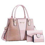 Bolsa Crossbody Linda Top com Padrão Crocodilo