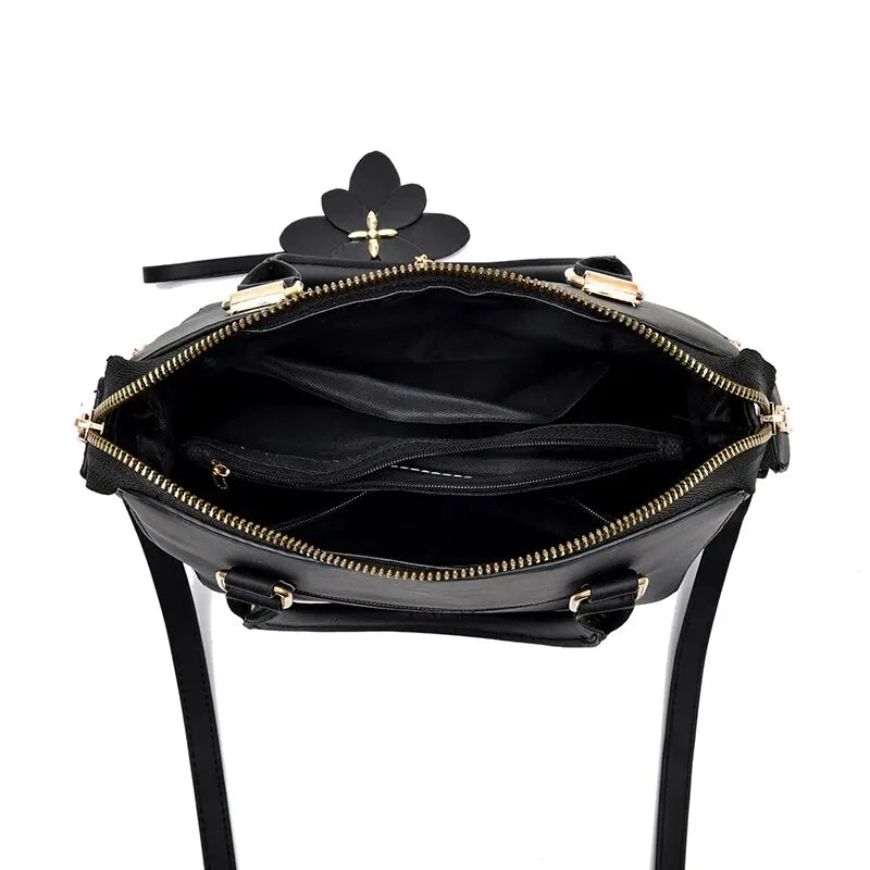 Bolsa Elegante Linda Top com Detalhe Floral