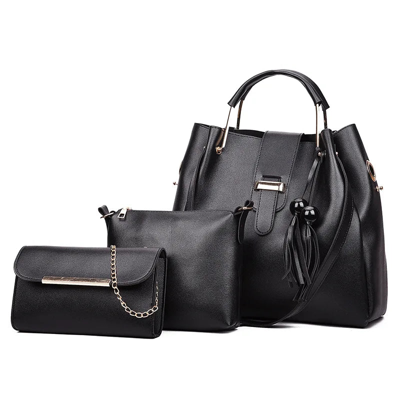 Conjunto Elegante de Bolsas Linda Top - 3 Peças