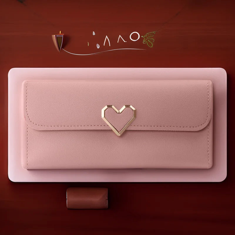 Carteira Elegante de Couro Macio Linda Top