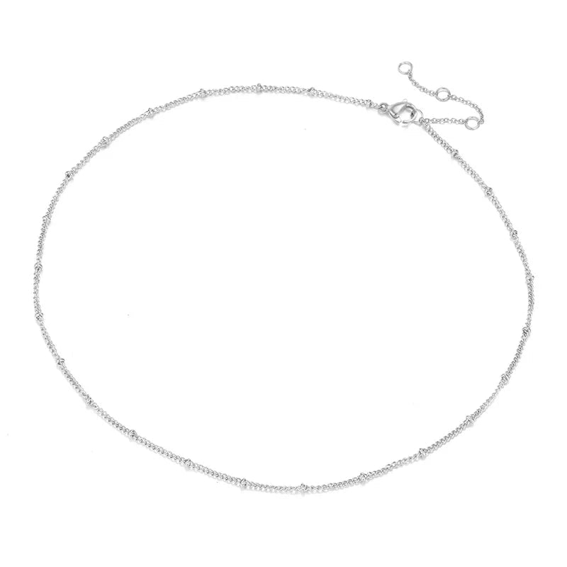 Colar Gargantilha de Aço Inoxidável Linda Top