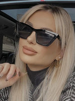 Óculos de Sol Quadrados Vintage Femininos Linda Top