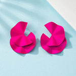 Brincos Irregulares Twisted Design para Mulheres, Sentimento, Personalidade, Exagerado, Acessórios Versáteis, Jóia de Jantar, Tendência Fashion