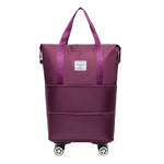Bolsa feminina luxo de Viagem Expansível com Rodas e Grande Capacidade