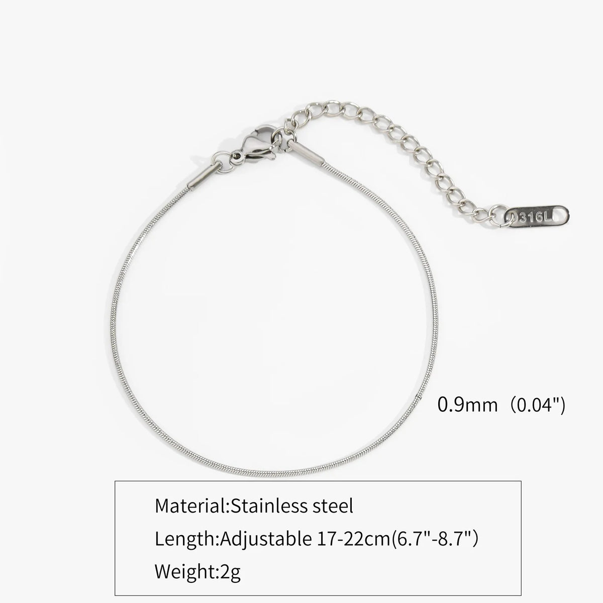 Novo ultra-fino aço inoxidável cobra corrente pulseira cor de ouro simples pulseira para mulheres ins moda jóias acessórios