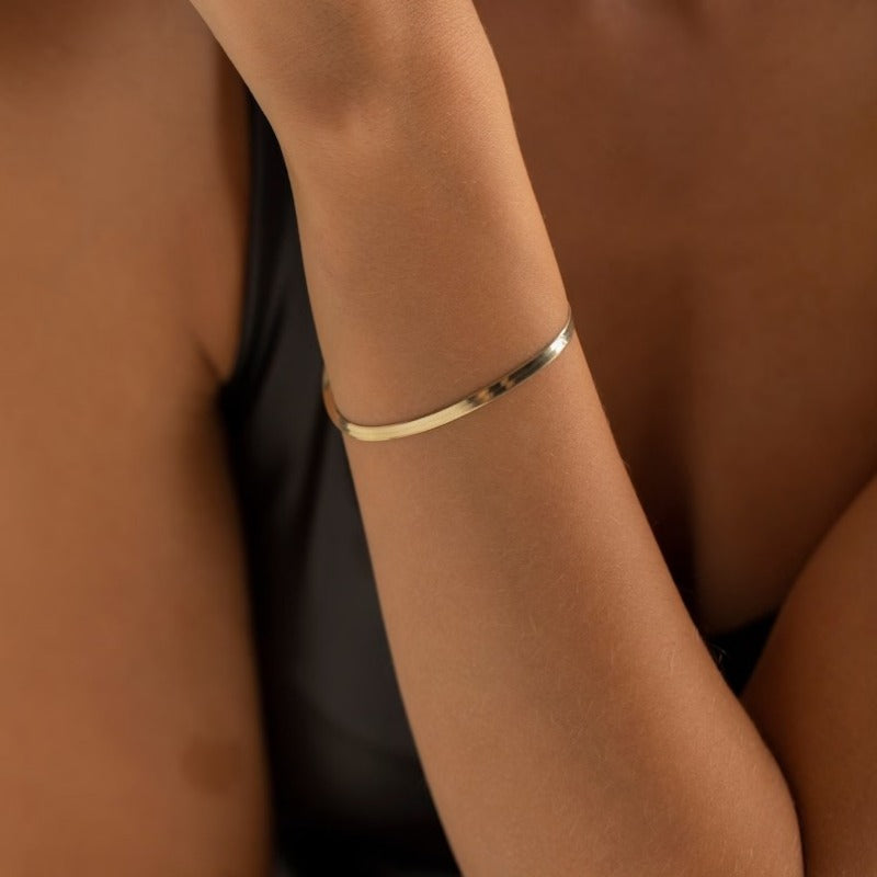 18k cor de ouro singapura corrente pulseira feminina jóias de aço inoxidável fina torcida espinha de peixe corda figaro correntes pulseiras