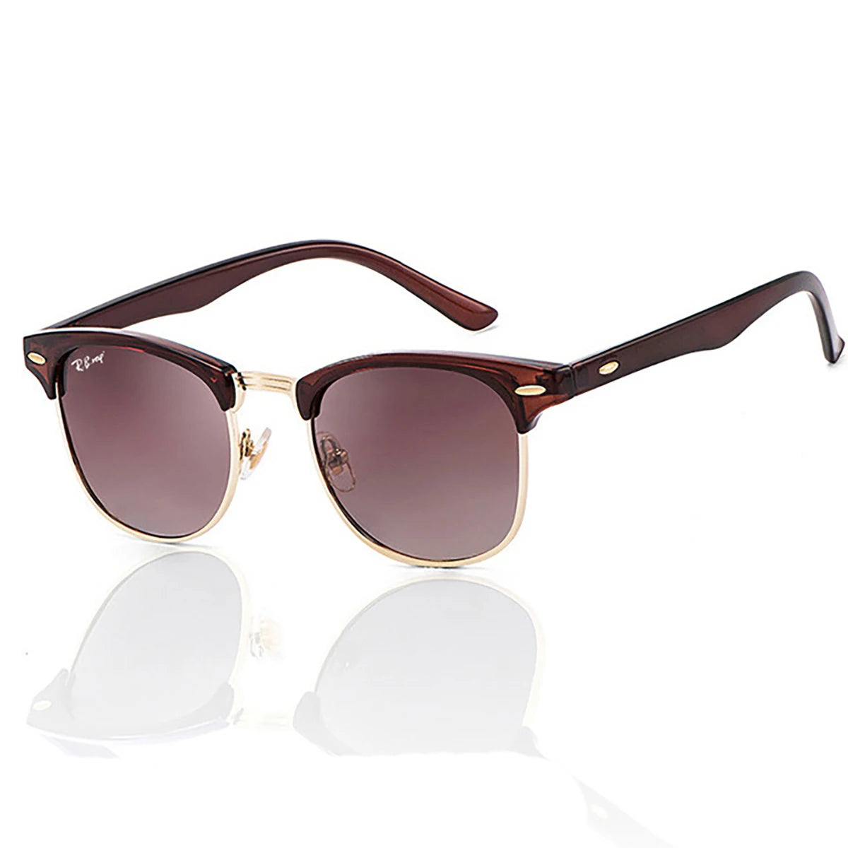 Óculos de sol polarizados para homens e mulheres, óculos metálicos para viagens, condução ao ar livre, esportes, proteção UV400, tendência da moda, nova