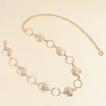 Cinto de Metal Circular Elegância Linda Top