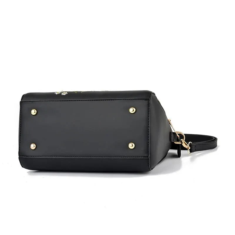 Bolsa Elegante Linda Top com Detalhe Floral