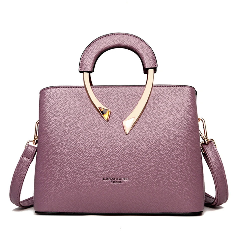 Linda Top - Bolsa Crossbody de Couro Genuíno Luxuosa