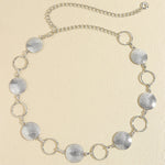 Cinto de Metal Circular Elegância Linda Top