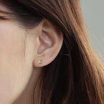 Brincos Coração em Prata 925 com Ouro 14K