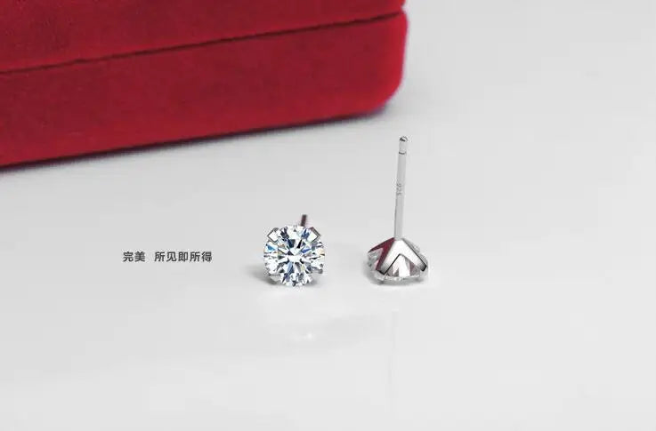 Lekani cristal moda genuína 925 prata esterlina brincos para mulheres casamento jóias finas presente