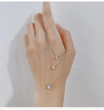 La monada 38 + 4.8cm colar de prata para mulheres prata fina 925 jóias moda pescoço minimalista pingentes 925 correntes de prata mulher