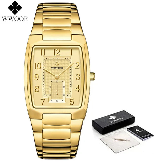 Relógio Feminino Luxo Dourado Linda Top