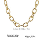 Gargantilha Punk Linda Top: Elegância Geométrica